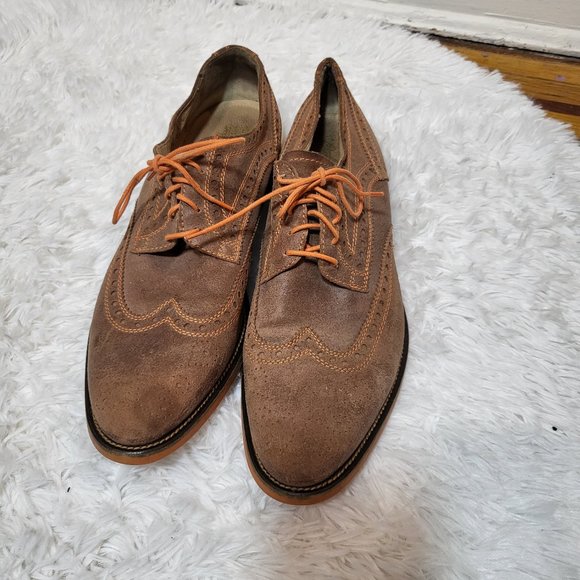 Donald J. Pliner Emeri Oxford Shoes Suede with Orange stitching size 13 main image 10